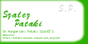 szalez pataki business card